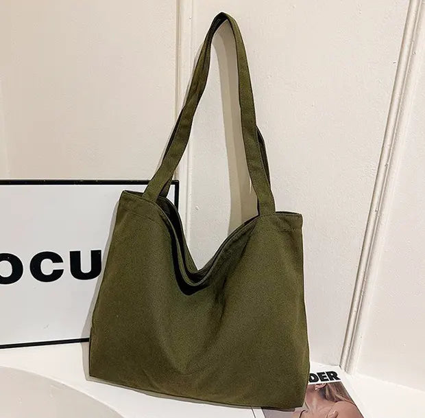 オルタナティブキャンバストートバッグのグリーン